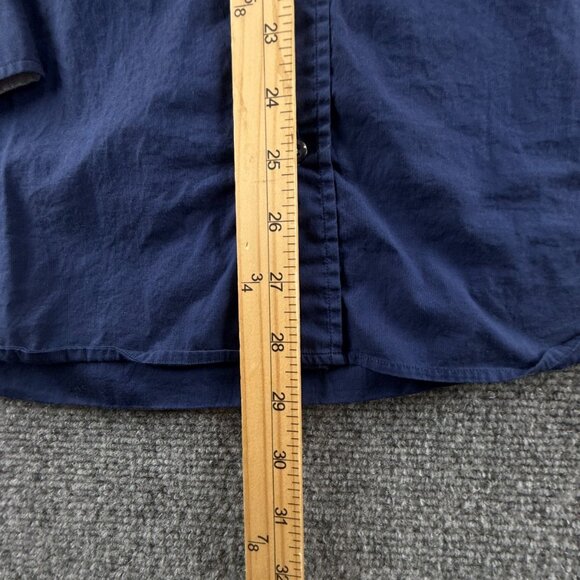 Stenstroms Cotton Slimline Romania 15.75 Blue Mens Shirt Button Up Solid Spread - Picture 4 of 15